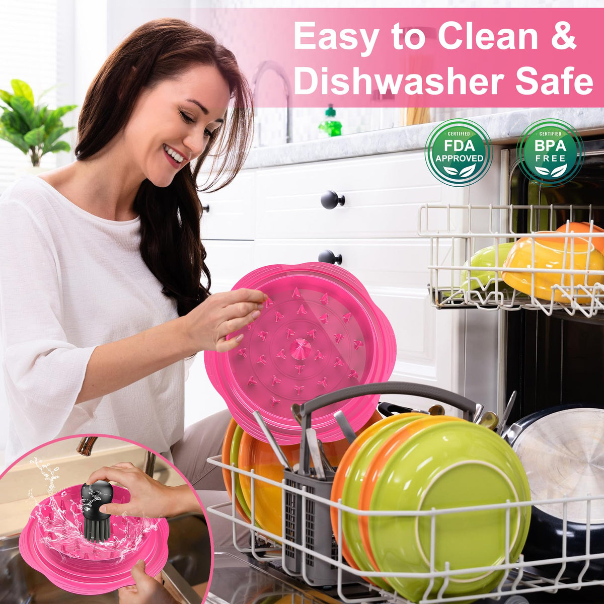 SURETIVIAN plastic teeth ensure even, fast shredding of chicken and pork.