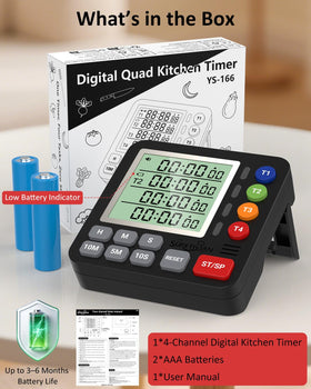 SURETIVIAN timer suitable for kitchen, classroom, gym, and study areas.