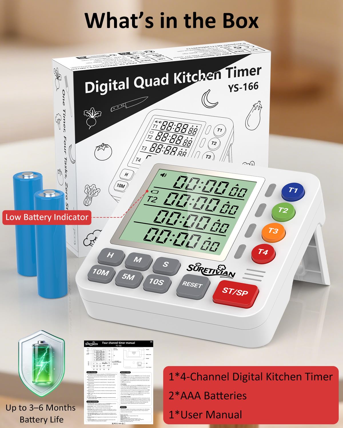 Versatile timer for home, classroom, and gym use