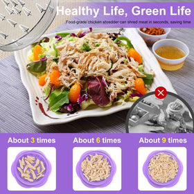 SURETIVIAN twist with brush and fork for effortless shredding and cleaning.
