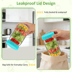 SURETIVIAN wide-mouth jar eases filling and cleaning.