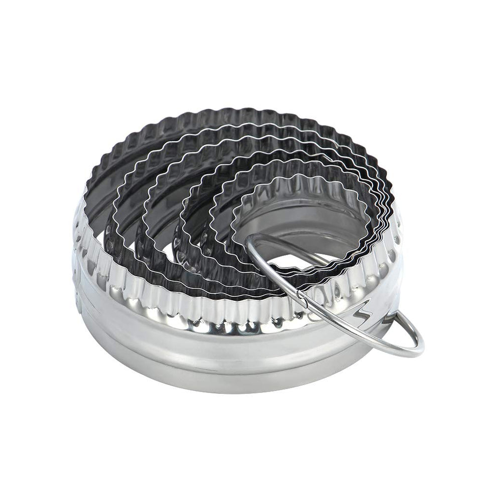 SurgeHai fluted round cutter 2.0-inch for precise cookie shapes and crackers.