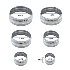 SurgeHai fluted round cutter 2.5-inch ideal for biscuits and small pastries.
