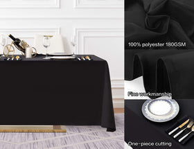 Surmente tablecloth edge draping creates an elegant banquet setup.