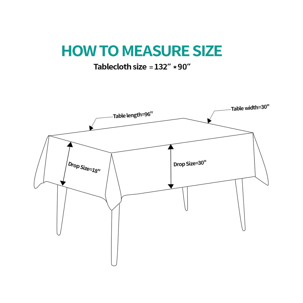 Surmente care-friendly tablecloth ready for easy washing and low-heat ironing.