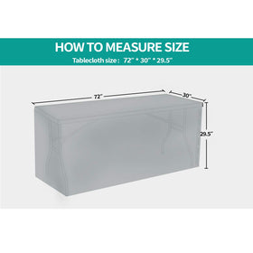 Compact packaging of Surmente tablecloth for convenient storage