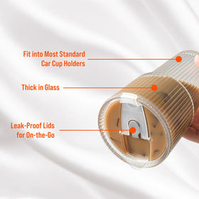 Suroque leak-proof lids ensure secure travel for hot and cold drinks.
