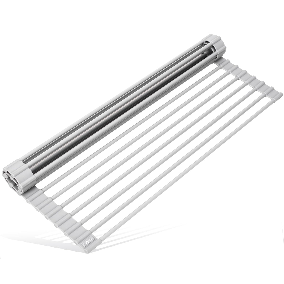 Surpahs roll-up dish drying rack over sink fits 16.5 inches for space-saving drying.