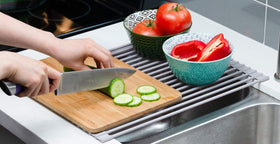 Surpahs roll-up rack is dishwasher-safe for quick cleanup