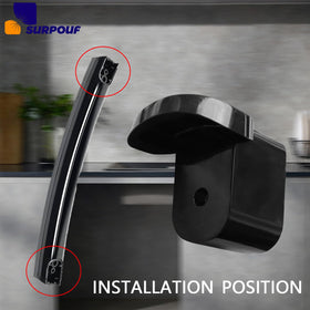 SURPOUF assembled microwave door handle kit ready to install