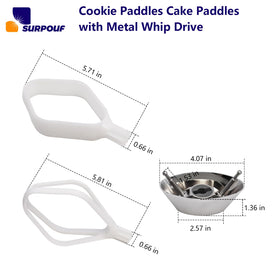 Surpouf cookie paddle delivers even blending, minimizing flour clumps and ensuring texture.