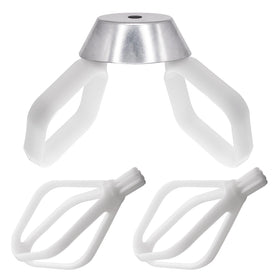 Surpouf cookie paddles with metal whip drive for precise, smooth dough mixing.