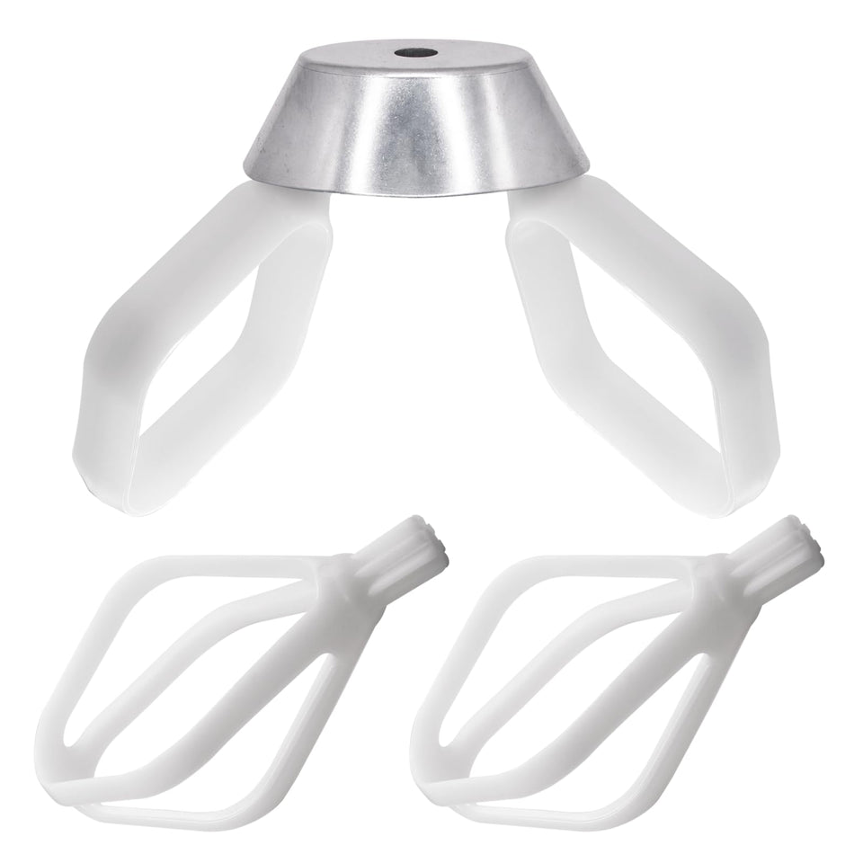 Surpouf cookie paddles with metal whip drive for precise, smooth dough mixing.