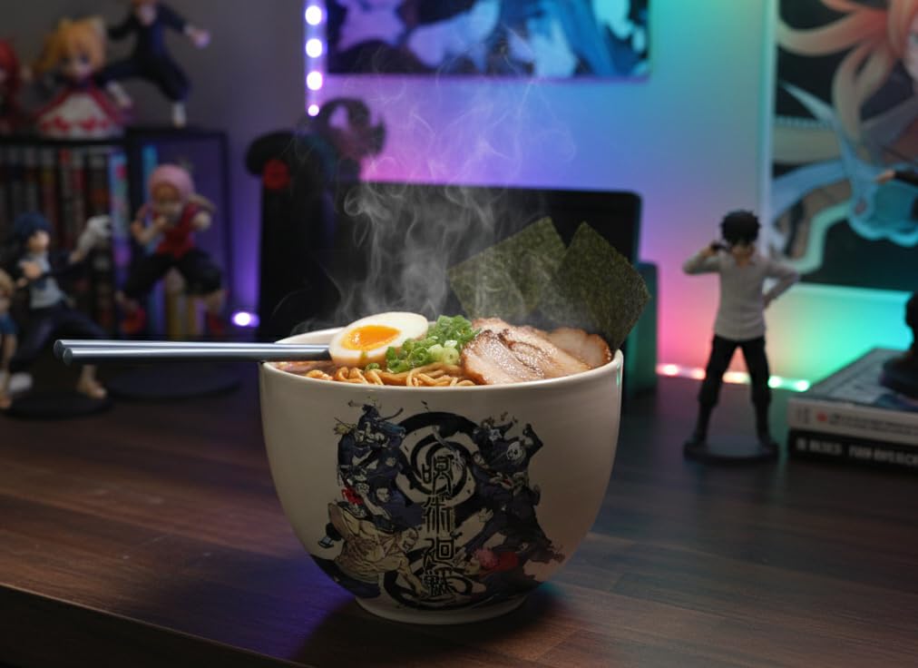 Surreal Entertainment JJK ramen bowl featuring Aoi Todo artwork for fan-inspired ambiance