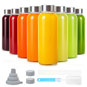 Sursip 10oz glass bottle with leak-proof lid for on-the-go beverages.