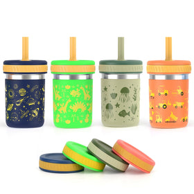 Sursip 10oz toddler cup with straw lid for easy sipping on the go.