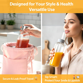 Sursip reusable straws included for sustainable sipping.