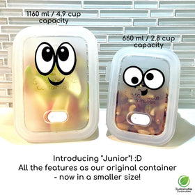 Sustainable Containables BPA-free LFGB-certified containers ready for safe food storage