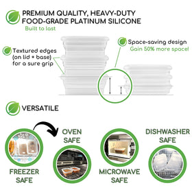 Sustainable Containables freezer-to-oven-safe set used for cold and hot meals