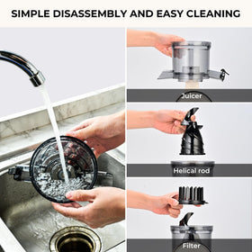 SUSTEAS juicer includes 550ml juice cup for larger servings.