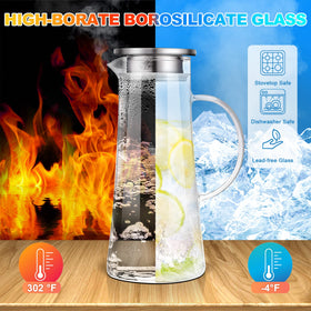 SUSTEAS drip-proof spout ensures clean, precise pouring for iced tea and juice