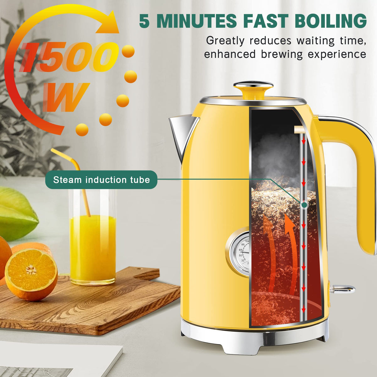 SUSTEAS ergonomic stay-cool handle for safe pouring