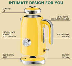 SUSTEAS kettle LED indicator for easy night use