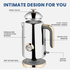 SUSTEAS kettle thermometer display helps monitor precise temperature for tea timing