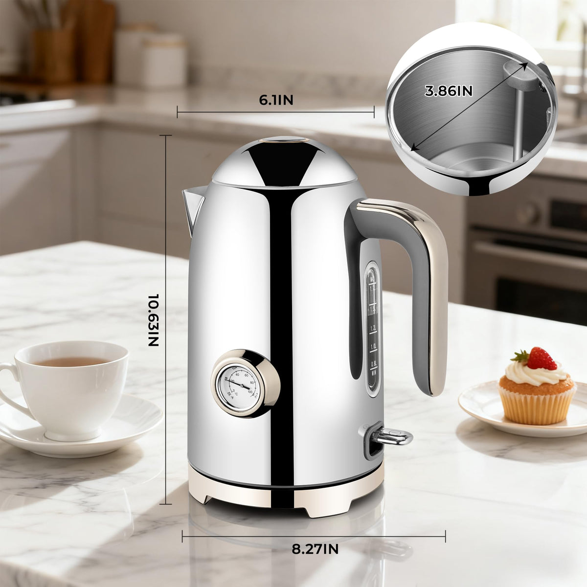 SUSTEAS wide-diameter opening for effortless cleaning and filling