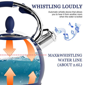 SUSTEAS kettle featuring five-layer bottom and induction compatibility for versatile cooking.