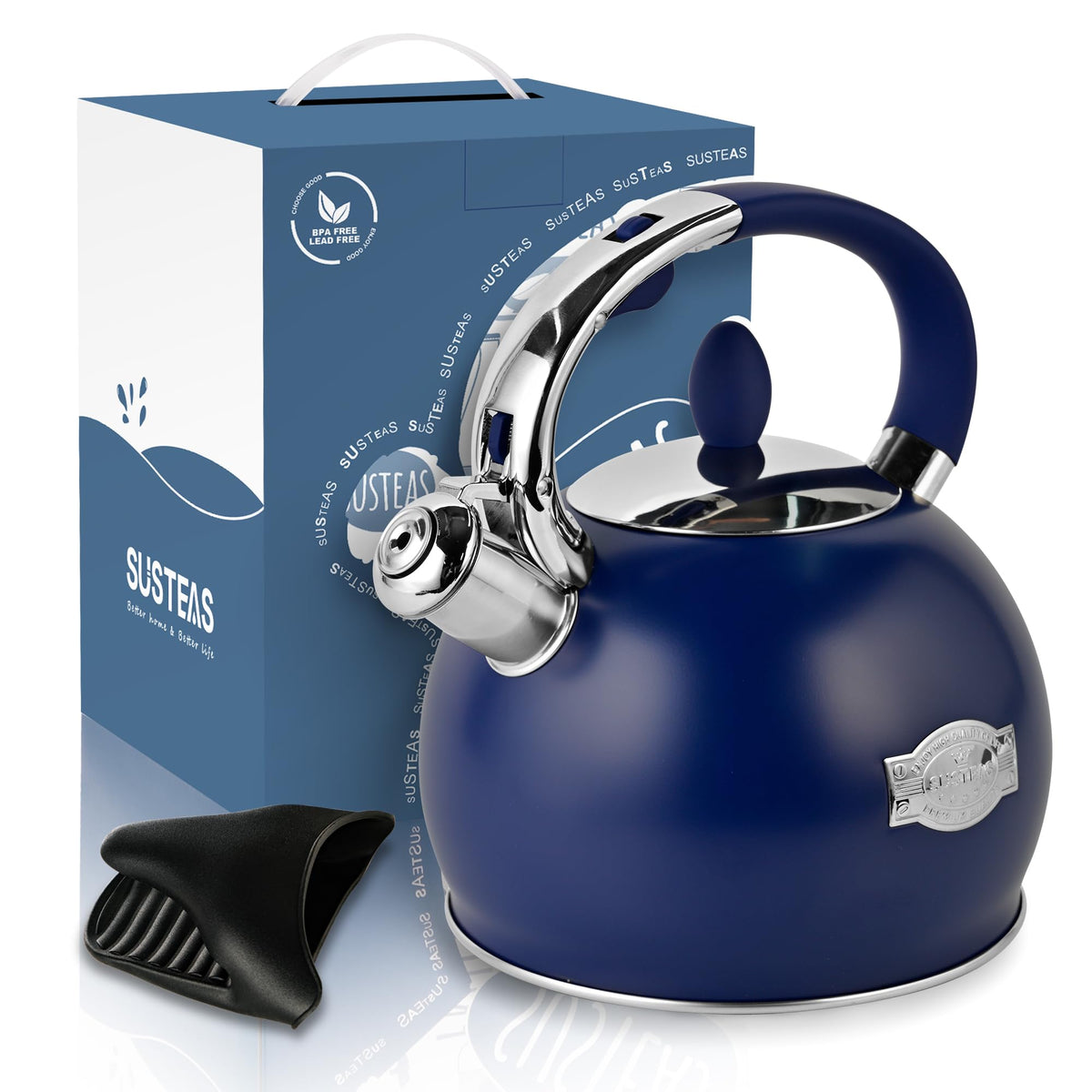 SUSTEAS gift-ready kettle in an elegant box for gifting occasions.
