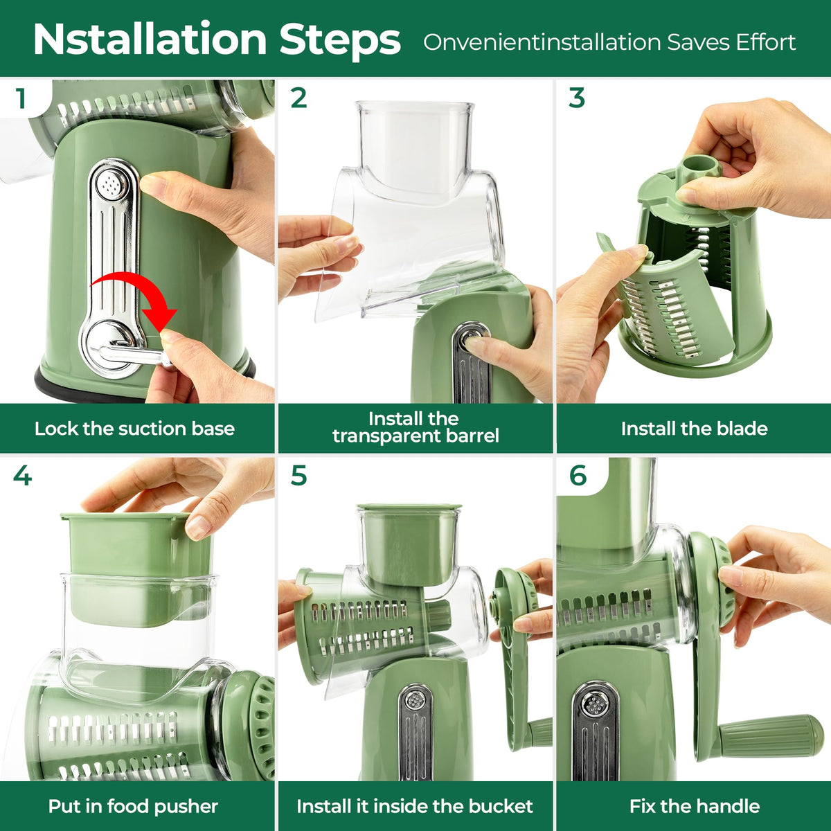 SUSTEAS mandoline slicer for precise, even slices.