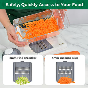 SUSTEAS non-slip feet keep stability during chopping.