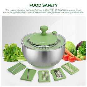 SUSTEAS one-touch stop offers quick control to prevent splatter.
