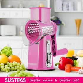 SUSTEAS pink kitchen grater on counter adds playful style.