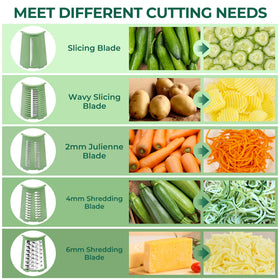SUSTEAS suction base keeps the grater stable on smooth counters