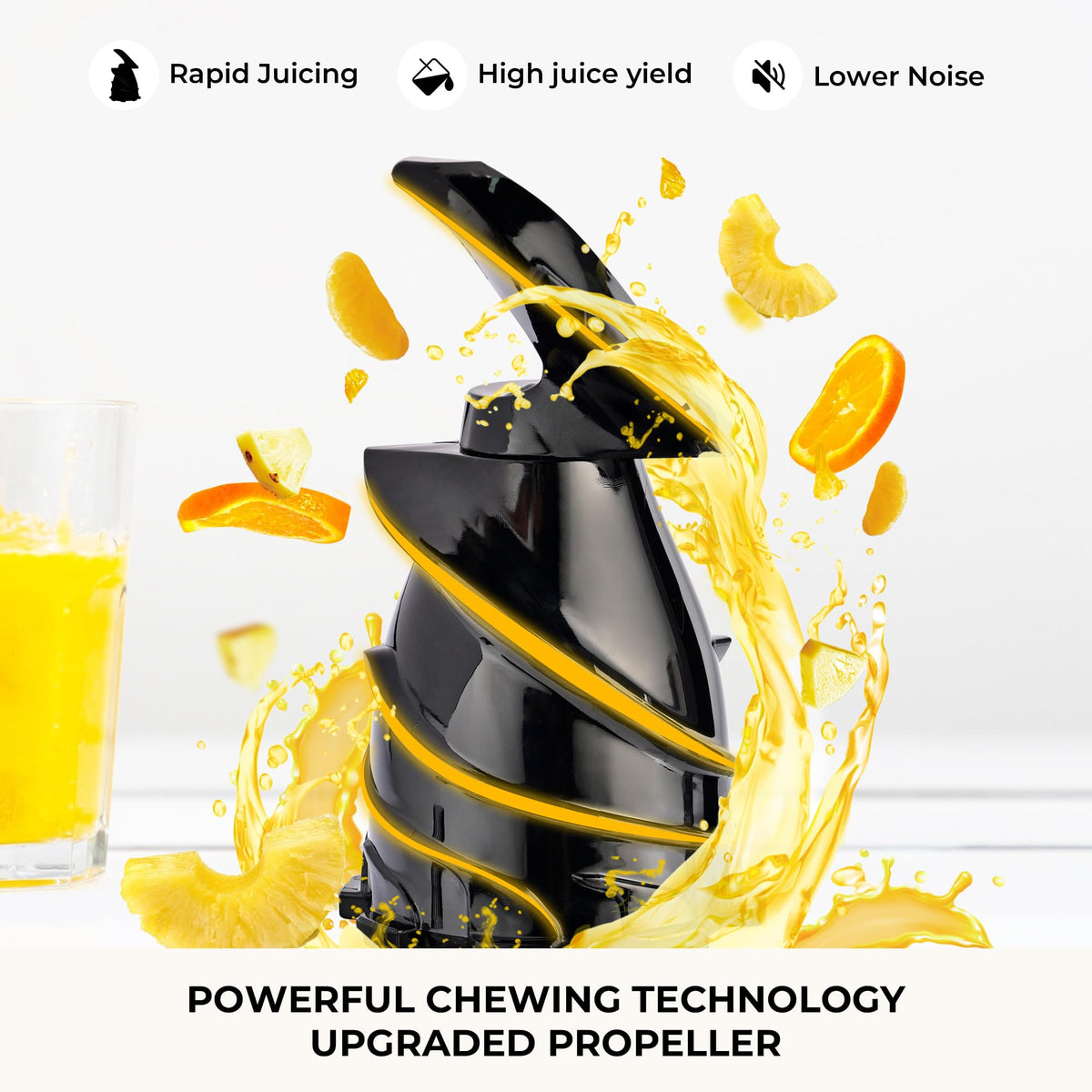 SUSTEAS slow extrusion technology delivering higher juice yield from produce.