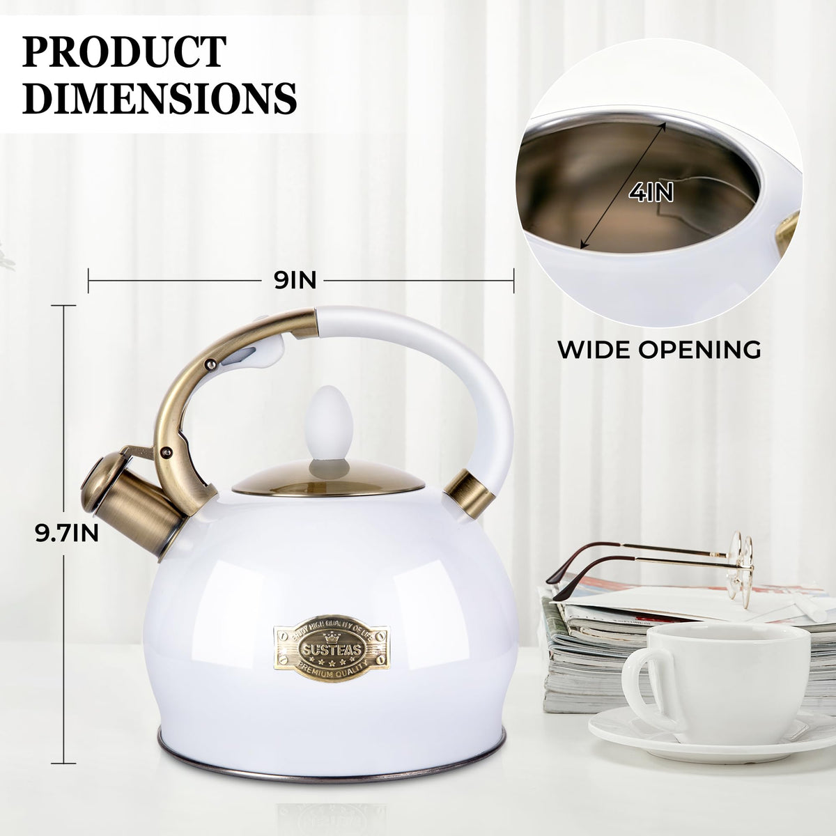 SUSTEAS gift box presents an elegant kettle gift.
