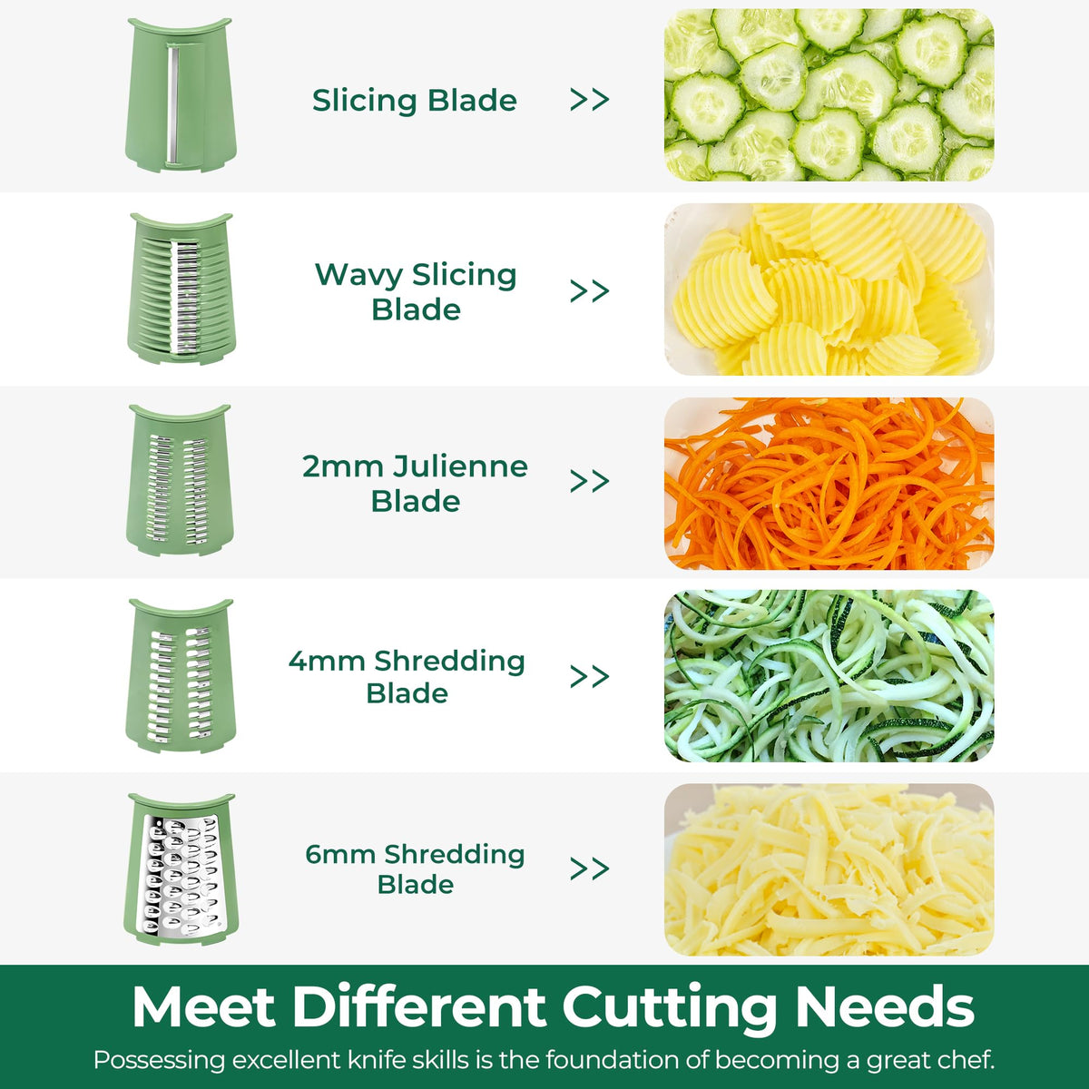 SUSTEAS strong suction base keeps the grater stable.