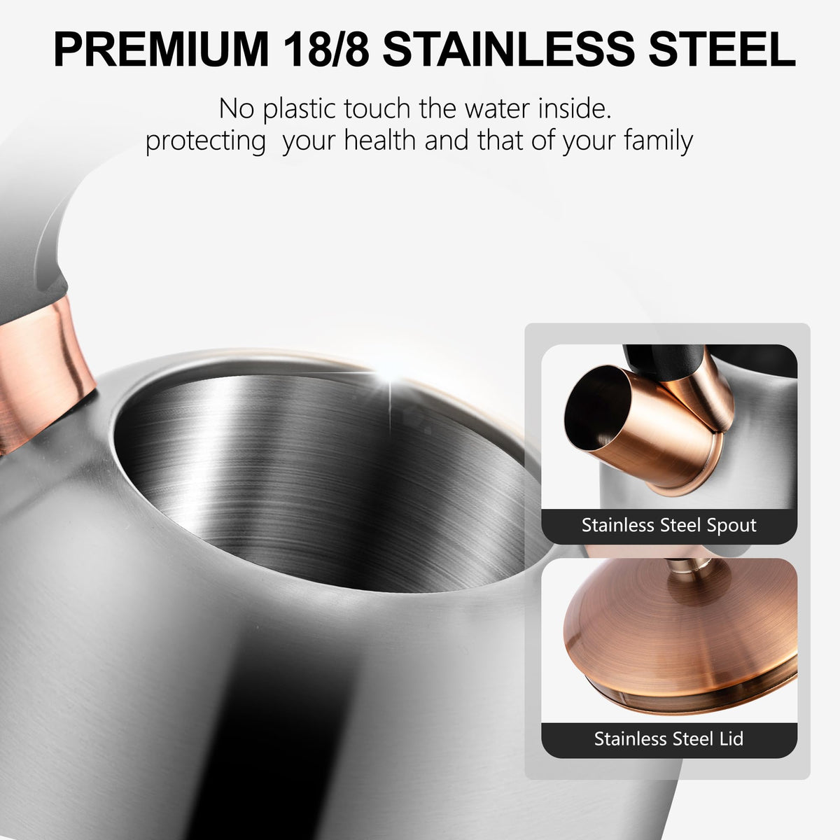 SUSTEAS 3.17-quart capacity ideal for family tea