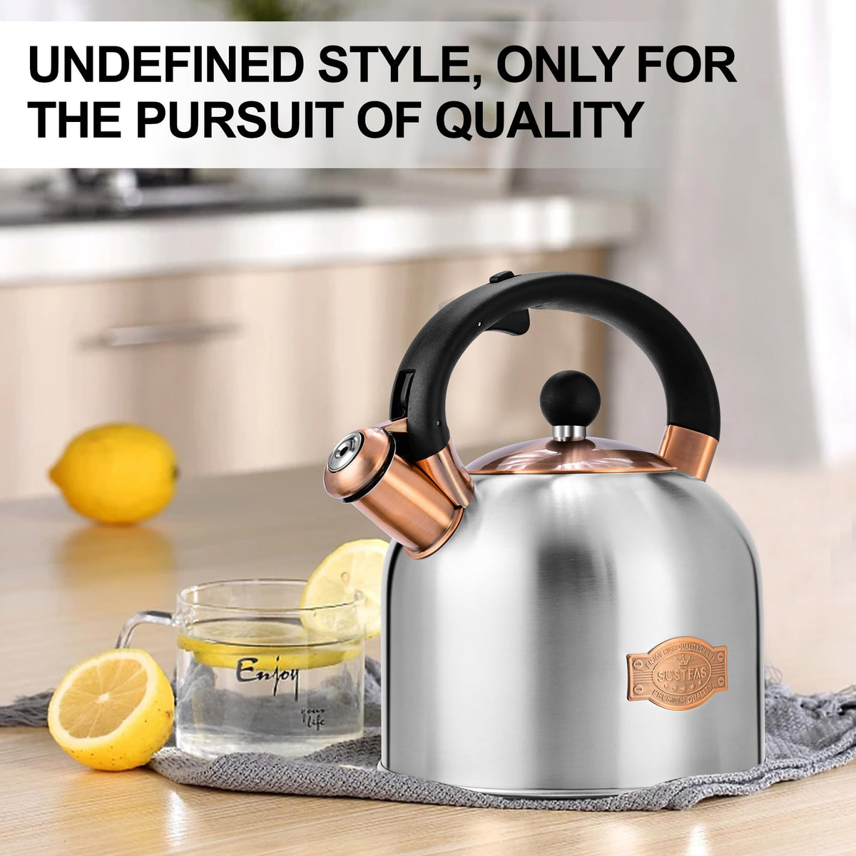 SUSTEAS snap-on lid and safe pouring design