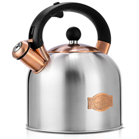 SUSTEAS tea kettle with whistle and ergonomic handle for safe pouring