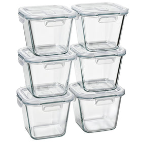 Susukkie 32oz glass soup container with lid shown for portable meals
