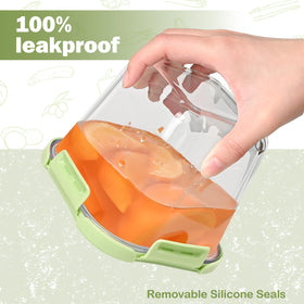 Susukkie dishwasher-safe borosilicate glass with BPA-free lids for easy cleaning.