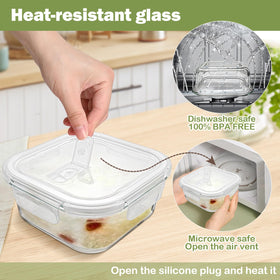 Leak-resistant sandwich box preserves freshness during transit.