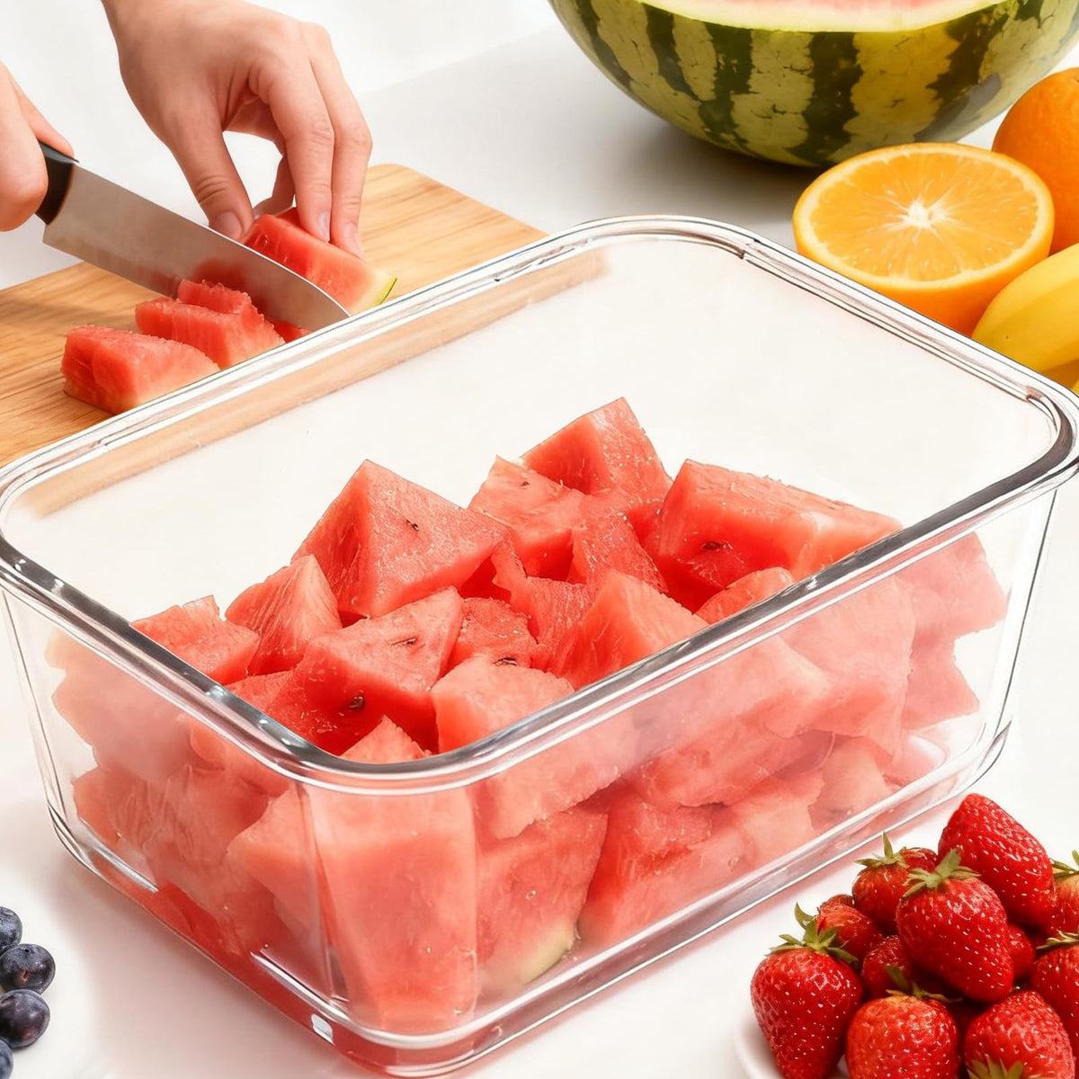 Susukkie reusable glass storage ideal for large gatherings and bulk meals.