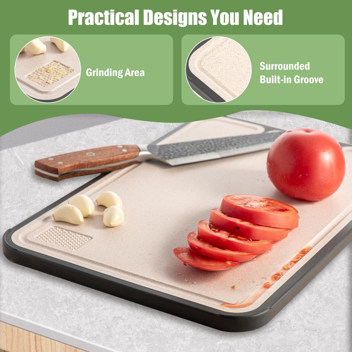 Sutaig cutting board is dishwasher-safe for quick, thorough cleaning