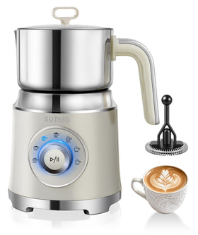 Sutaig milk frother 27oz jug showing family-sized capacity for large batches