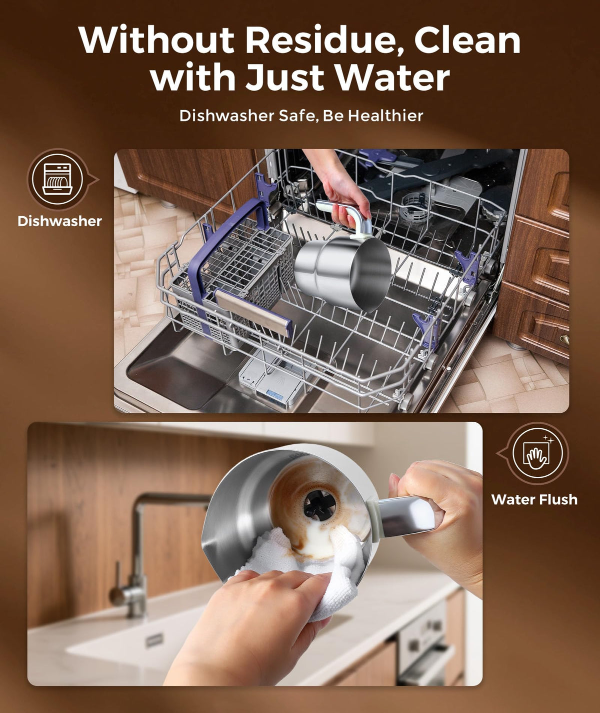 Sutaig milk frother detachable pitcher simplifies cleanup