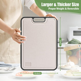 Sutaig titanium cutting board veggie side ideal for chopping vegetables and fruits